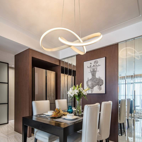 Alternative view of POWERTECH LED φωτιστικό οροφής HLL-0164, 50W, 4000K, Φ60cm, 1m, λευκό