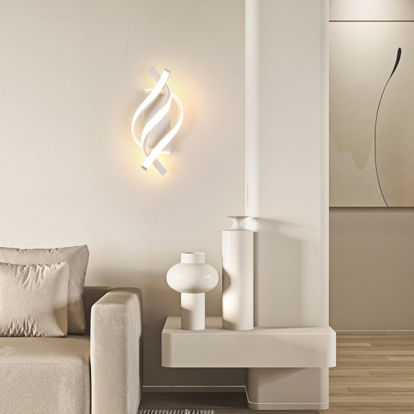 Alternative view of POWERTECH LED φωτιστικό τοίχου HLL-0168, 12W, 4000K, 960lm, λευκό