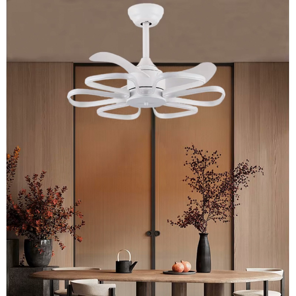 Alternative view of POWERTECH ανεμιστήρας οροφής HLL-0173 με LED φως, 96W, Φ55x35cm, λευκός