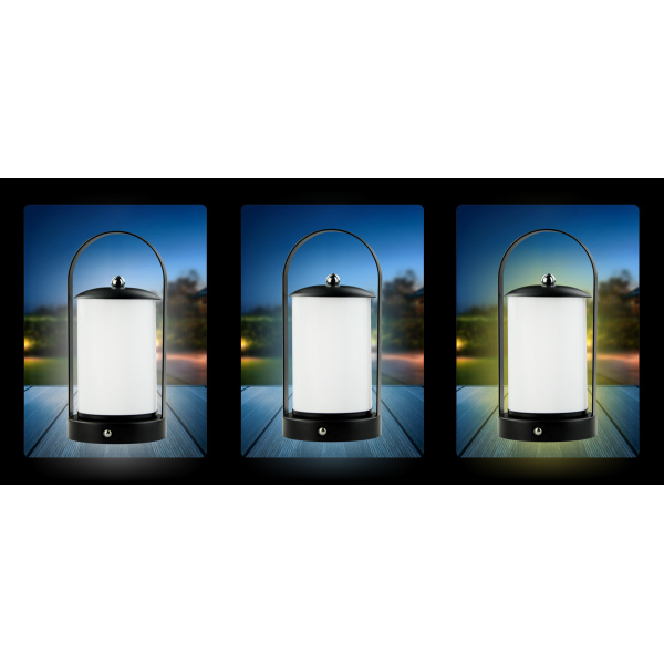 Alternative view of POWERTECH LED επιτραπέζιο φωτιστικό HLL-0192 με λαβή, ρυθμιζόμενο, επαναφορτιζόμενο, μαύρο