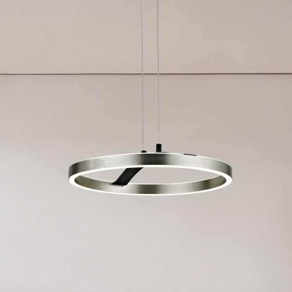 Alternative view of POWERTECH LED φωτιστικό οροφής HLL-0202, 29W, 4000K, Φ38x120cm, ασημί/μαύρο