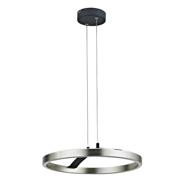 POWERTECH LED φωτιστικό οροφής HLL-0202, 29W, 4000K, Φ38x120cm, ασημί/μαύρο