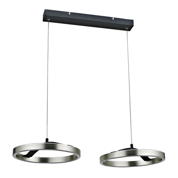 POWERTECH LED φωτιστικό οροφής HLL-0203, 42W, 4000K, 70x30x120cm, ασημί/μαύρο