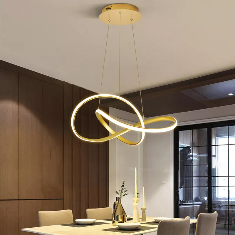 POWERTECH LED φωτιστικό οροφής HLL-0208, 48W, 4000K, Φ50cm x 120cm, χρυσό - Image 2