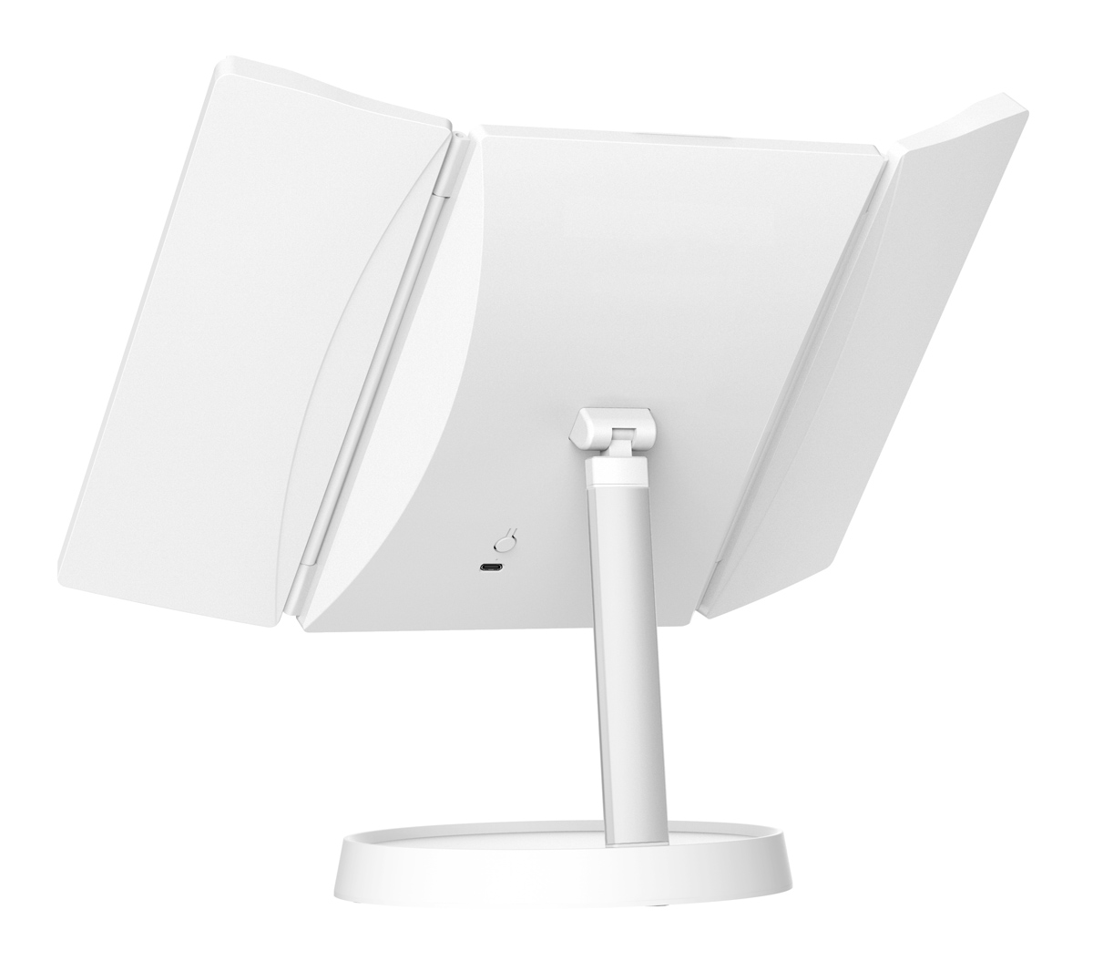 HOME USE επιτραπέζιος καθρέφτης HUH-0183, LED φως, 1x/2x/3x zoom, 2000mAh, λευκός - Image 4