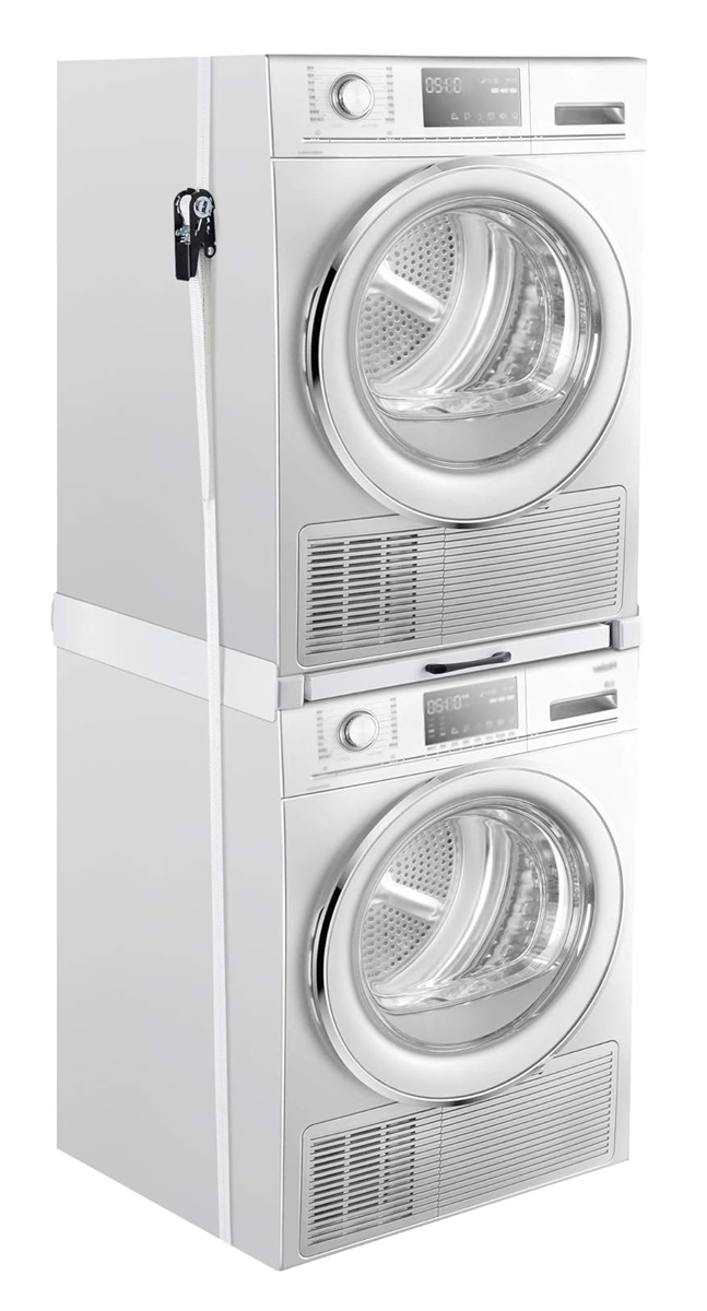 HOME USE συνδετικό πλυντηρίου/στεγνωτηρίου HUH-0194 με συρτάρι, 60x54x7.5cm - Image 3