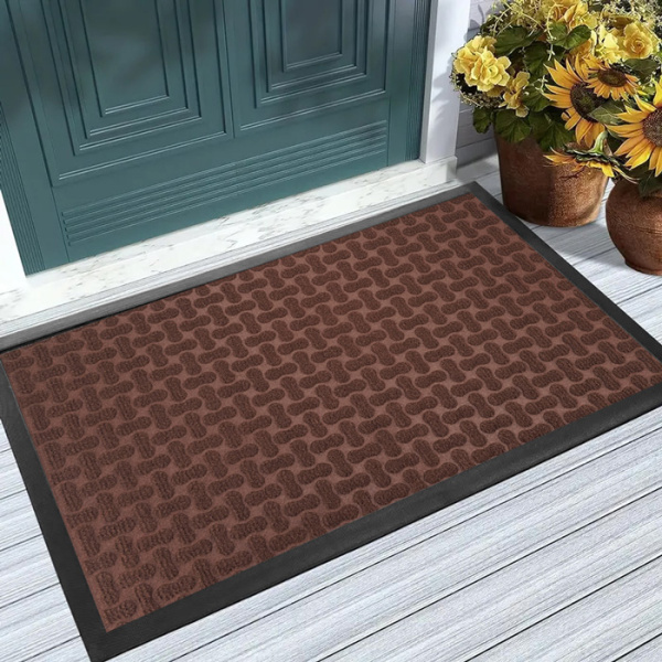 Alternative view of HOME USE πατάκι εισόδου HUH-0211, αντιολισθητικό, 60x40cm, 5mm πάχος, καφέ