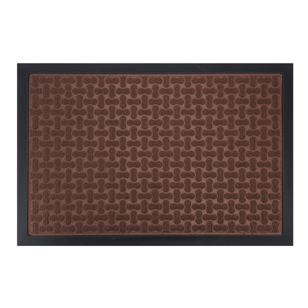 HOME USE πατάκι εισόδου HUH-0211, αντιολισθητικό, 60x40cm, 5mm πάχος, καφέ