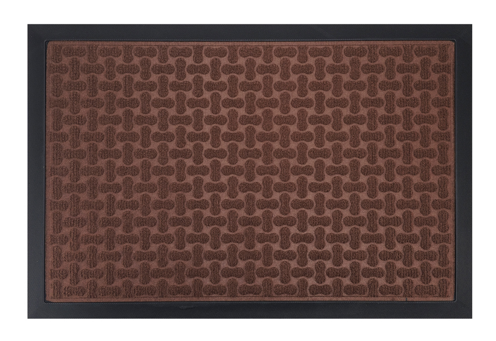 HOME USE πατάκι εισόδου HUH-0211, αντιολισθητικό, 60x40cm, 5mm πάχος, καφέ
