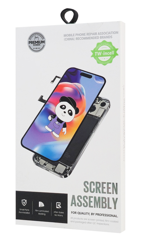 TW INCELL LCD για iPhone 14 Pro Max, camera-sensor ring, earmesh, μαύρη - Image 2