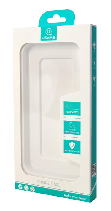 USAMS θήκη Geying US-BH856 για iPhone 15 Plus, διάφανη/μπλε - Image 5
