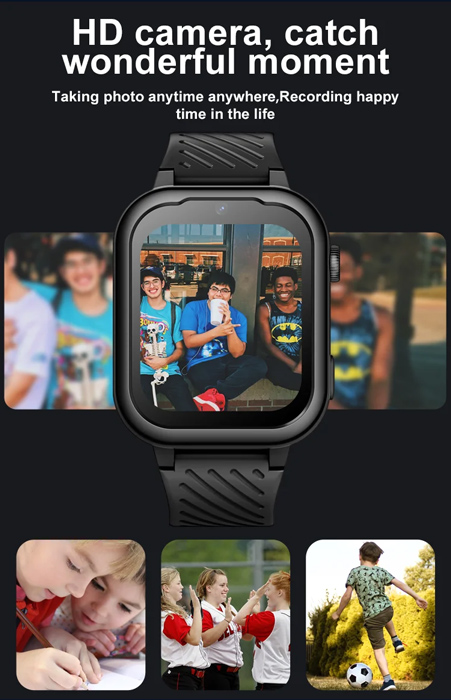 INTIME GPS smartwatch για παιδιά IT-062, 1.85", κάμερα, 4G, IPX7, μπλε - Image 3