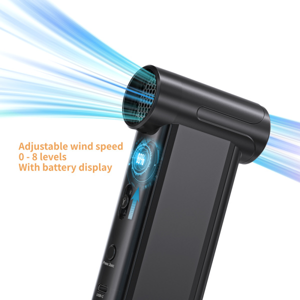 Alternative view of KINZIR 2 σε 1 σκουπάκι χειρός & air duster AD51, 180W, 4000mAh, μαύρο