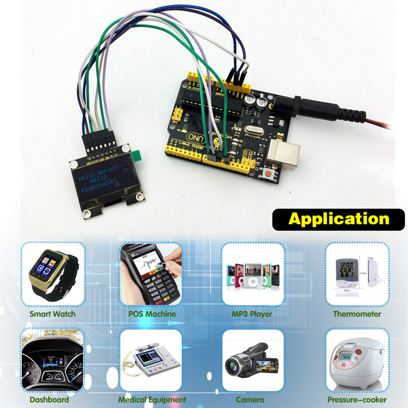 KEYESTUDIO OLED graphic display module KS0056, 1.3", 128x64 - Image 4