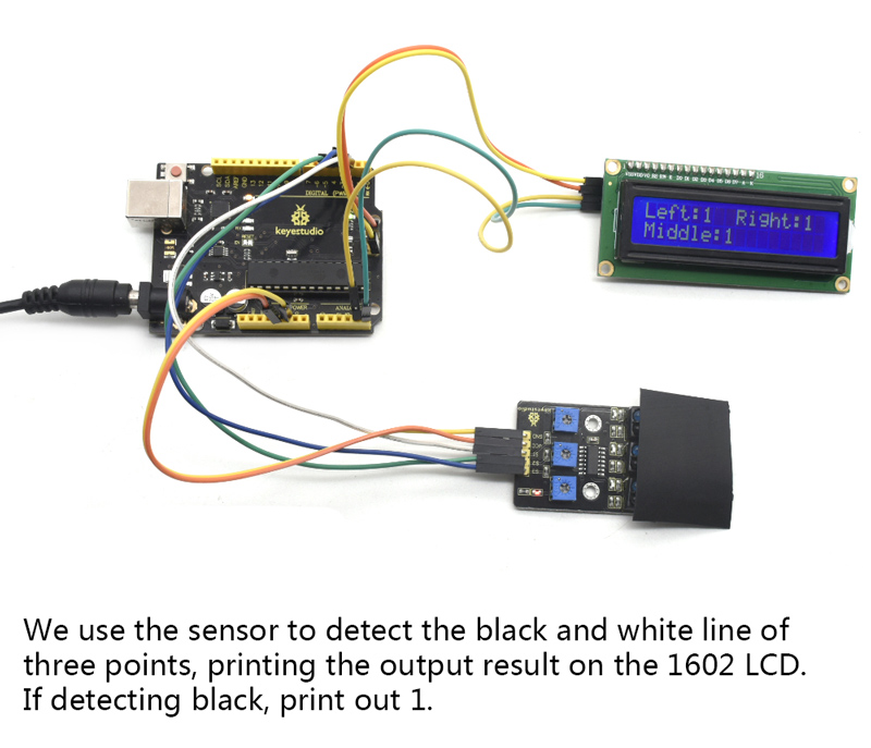 KEYESTUDIO 3-channel infrared line tracking sensor KS0453 - Image 3