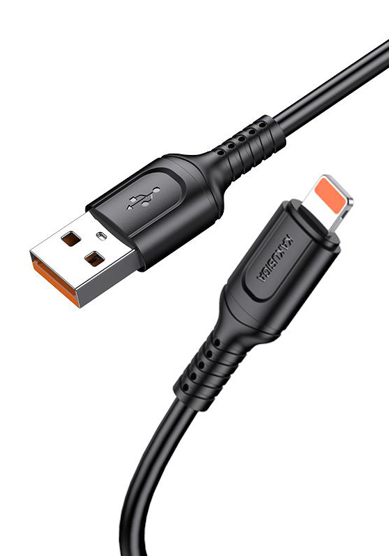 KAKUSIGA καλώδιο Lightning σε USB KSC-805, 2.4A, 480Mbps, 1m, μαύρο - Image 3