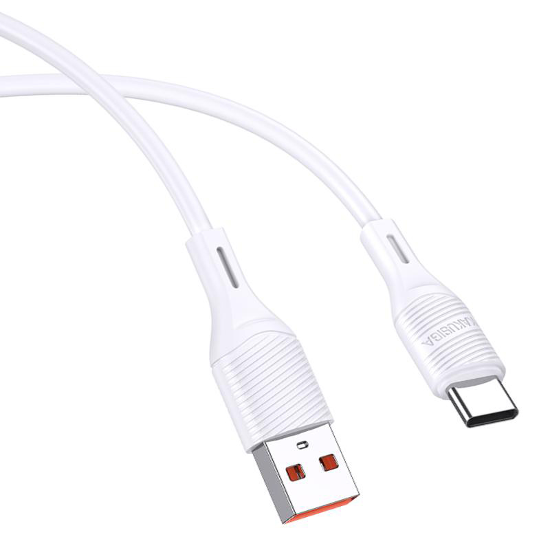 KAKUSIGA καλώδιο USB-C σε USB KSC-953, σιλικόνης, 3A, 480Mbps, 1m, λευκό - Image 3