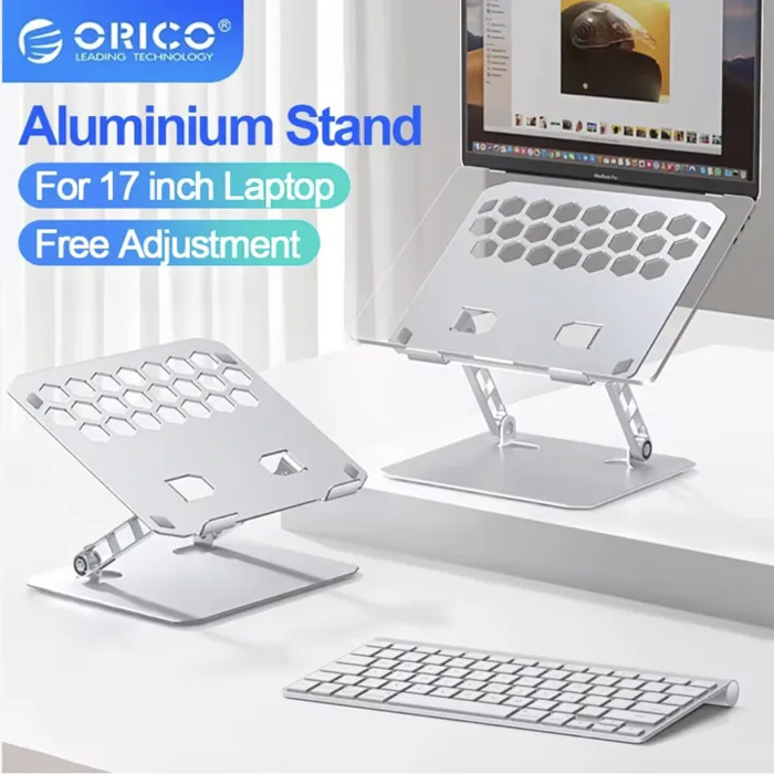 ORICO μεταλλική βάση για laptop/tablet LST02, 11~15.6", foldable, ασημί - Image 2
