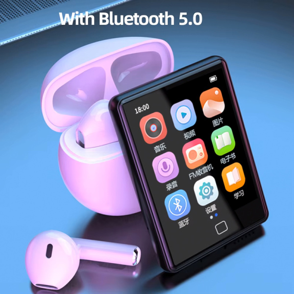 Alternative view of RUIZU MP3 player M20 με οθόνη αφής 2.8", 16GB, ελληνικό μενού, μαύρο