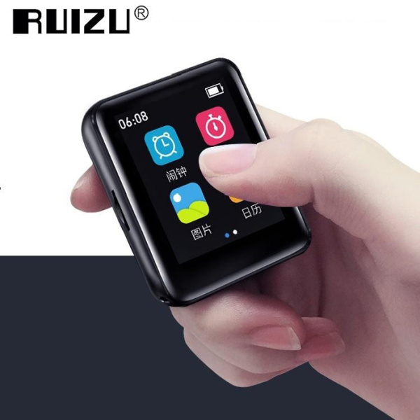 Alternative view of RUIZU MP3 player M4 με ηχείο, 1.8", 16GB, BT, ελληνικό μενού, μαύρο