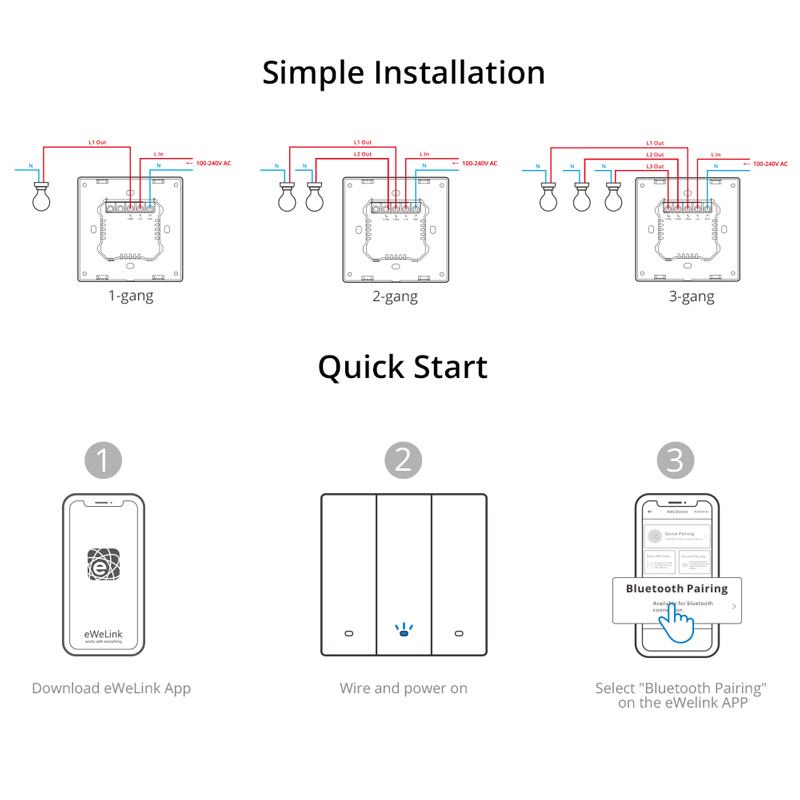 SONOFF smart διακόπτης M5-2C-86, διπλός, WiFi, γκρι - Image 6