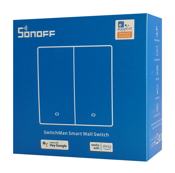 SONOFF smart διακόπτης M5-2C-86, διπλός, WiFi, γκρι - Image 7