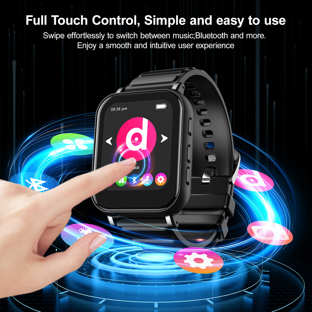 RUIZU MP3 player M8, 1.54", 32GB, Bluetooth, ελληνικό μενού, μαύρο - Image 3