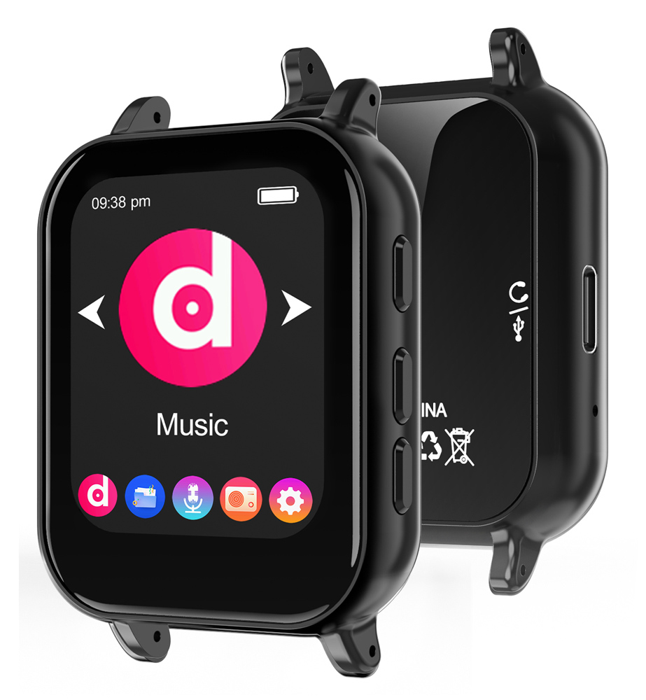 RUIZU MP3 player M8, 1.54", 32GB, Bluetooth, ελληνικό μενού, μαύρο - Image 6