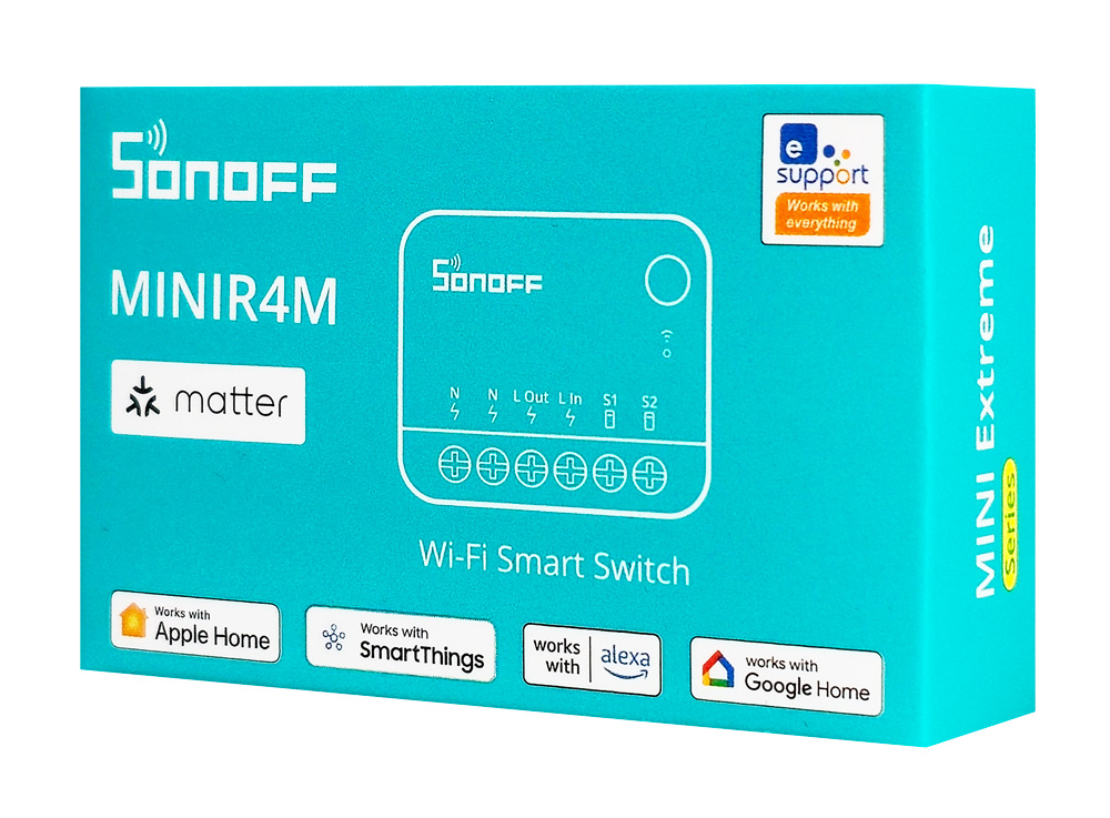 SONOFF smart διακόπτης MINIR4M, 2 κανάλια, Wi-Fi, 10A, λευκός - Image 3