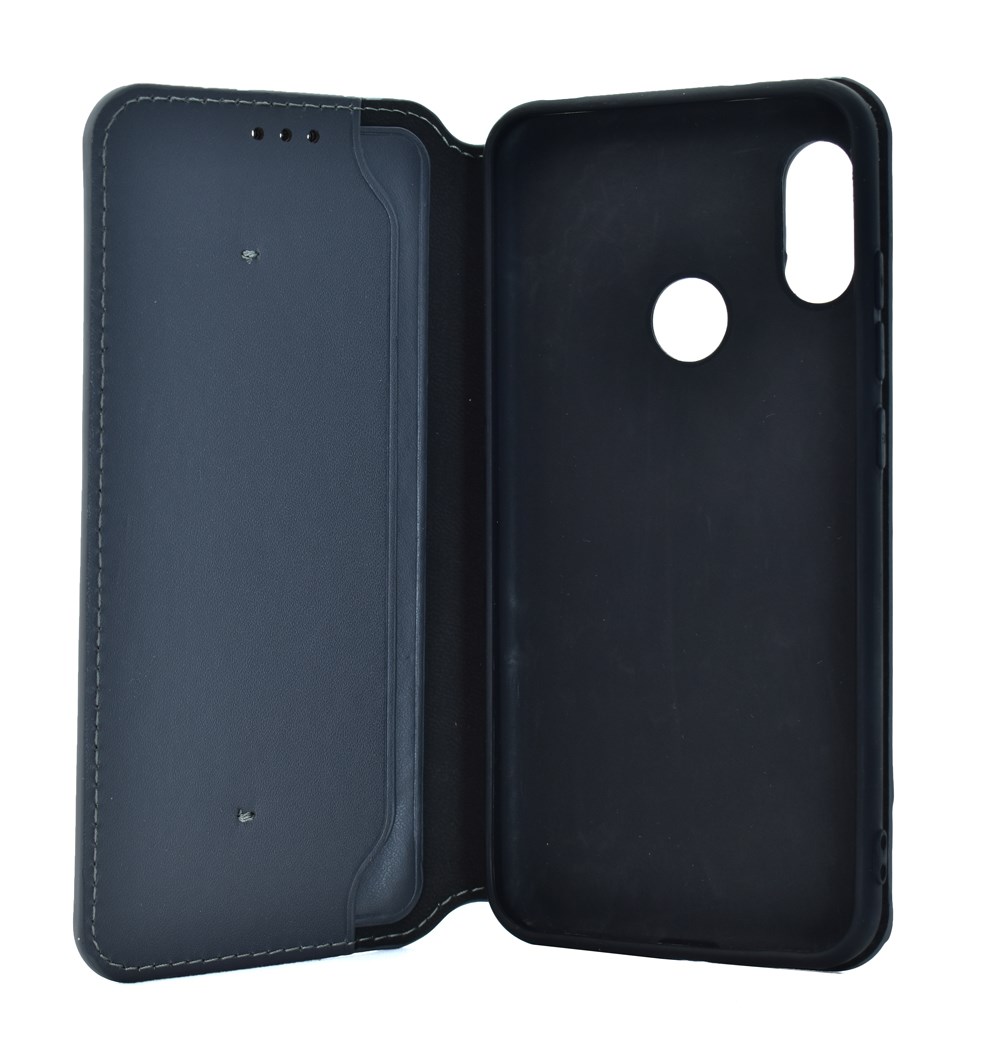 POWERTECH Θήκη Slim Leather για Xiaomi Redmi 6 Pro, γκρι - Image 3