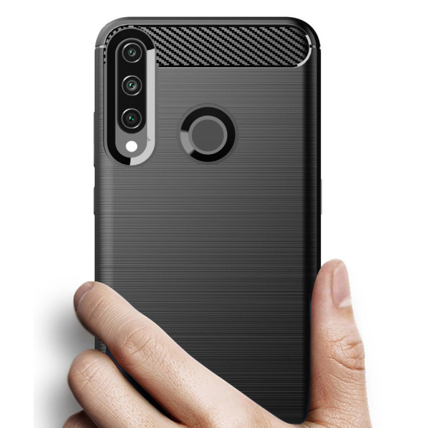 Alternative view of POWERTECH Θήκη Carbon Flex MOB-1524, Huawei Y6p, μαύρη