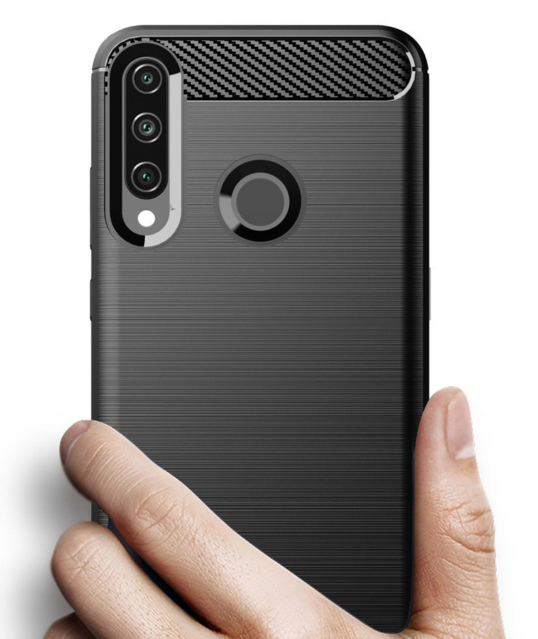 POWERTECH Θήκη Carbon Flex MOB-1524, Huawei Y6p, μαύρη - Image 2