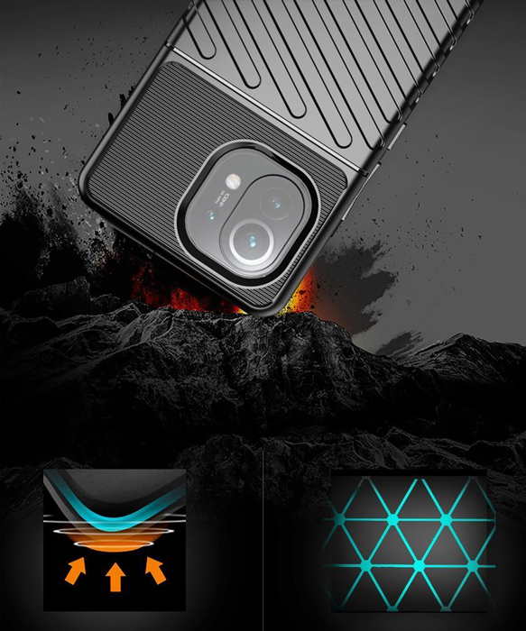 POWERTECH Θήκη Thunder MOB-1637 για Samsung A72 5G, μαύρη - Image 2