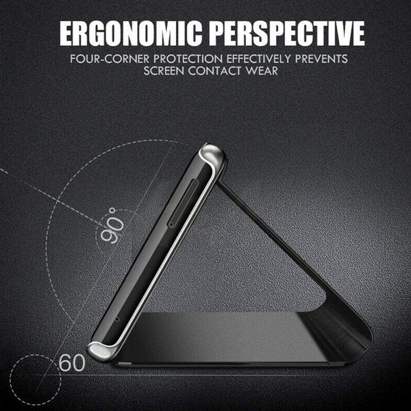 POWERTECH θήκη Clear View MOB-1664 για iPhone 13/13 Pro, μαύρη - Image 2