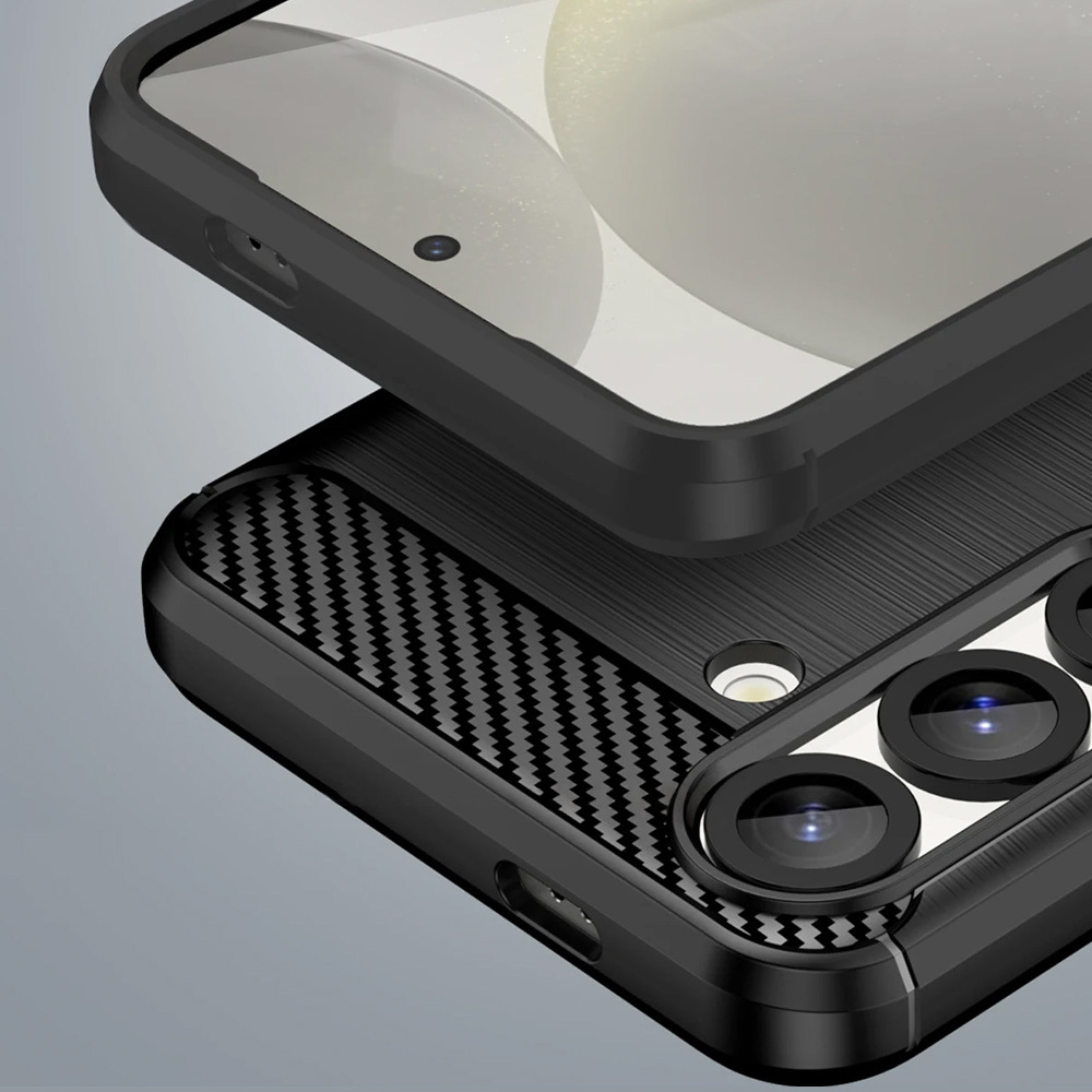 POWERTECH Θήκη Carbon MOB-2008 για Samsung S25, μαύρη - Image 2