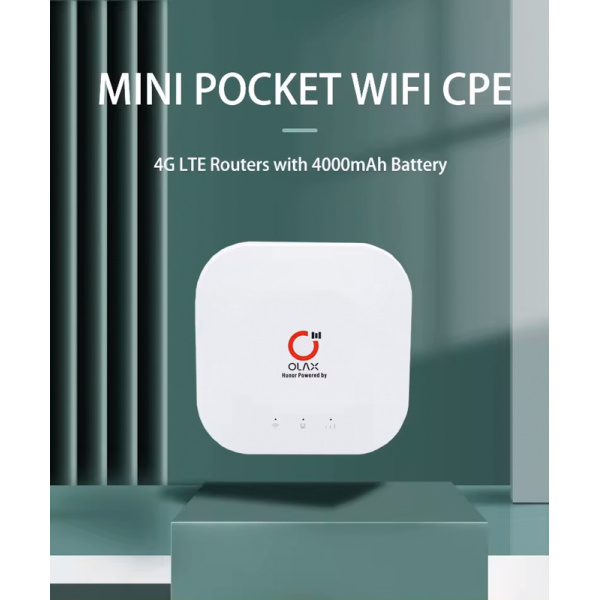 Alternative view of OLAX router MT30, 4G LTE, WiFi 150 Mbps, 4000mAh
