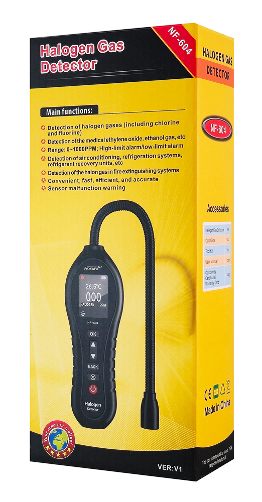 NOYAFA ανιχνευτής διαρροής ψυκτικού υγρού NF-604, CFCS/HCFC/HFCS - Image 7