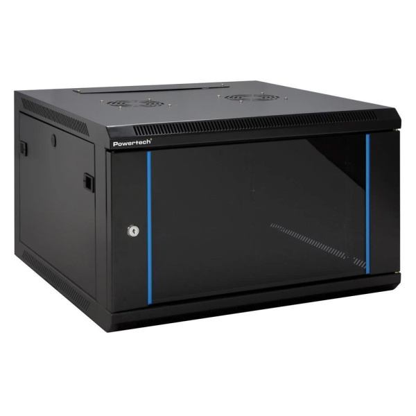 POWERTECH επιτοίχια καμπίνα rack 19" NETW-0037, 600 x 450 x 370mm, 6U