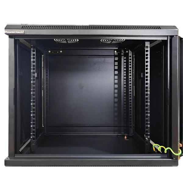 Alternative view of POWERTECH επιτοίχια καμπίνα rack 19" NETW-0038, 600 x 450 x 500mm, 9U