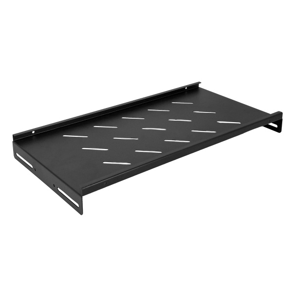 Alternative view of POWERTECH σταθερό ράφι για rack 19" NETW-0042, βάθος 250mm, μαύρο