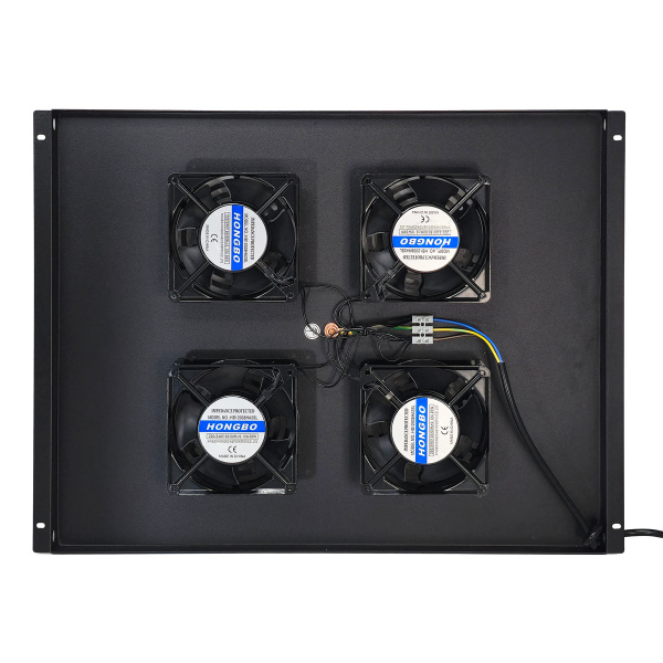 Alternative view of POWERTECH cooling fan για rack NETW-0044, 4x fans με μεταλλικό tray, 1.5m καλώδιο schuko, 54.5x41cm