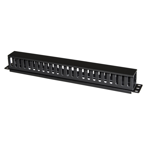 POWERTECH cable management NETW-0048 για rack 19"/1U, πλαστικό, μαύρο