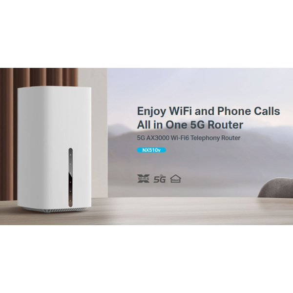 Alternative view of TP-LINK Router NX510V με θύρα τηλεφώνου, 5G, WiFi 6, 3000Mbps, V.1.0