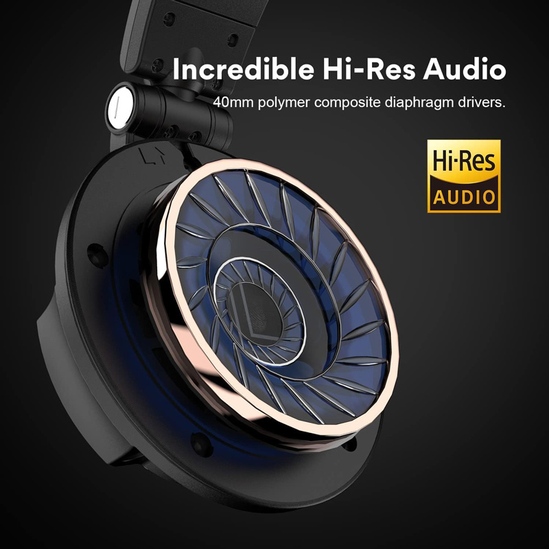 ONEODIO headset Monitor 80, 6.35mm & 3.5mm σύνδεση, Hi-Res, 40mm, μαύρο - Image 3