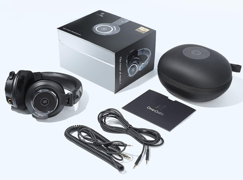 ONEODIO headset Monitor 80, 6.35mm & 3.5mm σύνδεση, Hi-Res, 40mm, μαύρο - Image 7