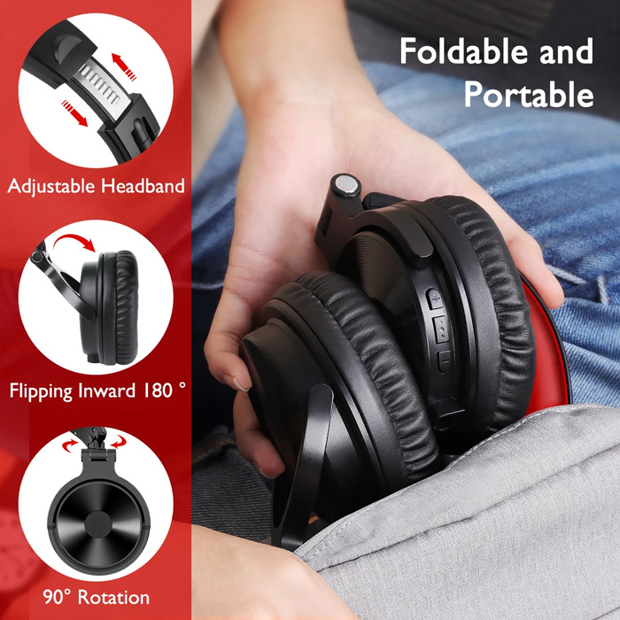 ONEODIO headphones Studio Pro M, ενσύρματα/ασύρματα, Hi-Fi, 50mm, μαύρο - Image 3