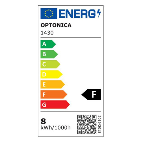 Alternative view of OPTONICA LED λάμπα candle C37 1430, 8W, 2700K, 710lm, E14