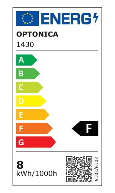 OPTONICA LED λάμπα candle C37 1430, 8W, 2700K, 710lm, E14 - Image 2