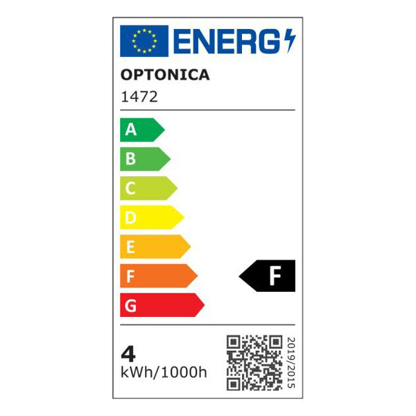 Alternative view of OPTONICA LED λάμπα candle C35 1472, Filament, 4W, 2700K, 400lm, E14