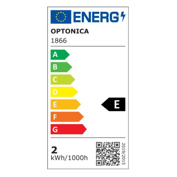 Alternative view of OPTONICA LED λάμπα G45 1866, Filament, 2W, 2700K, 200lm, E27